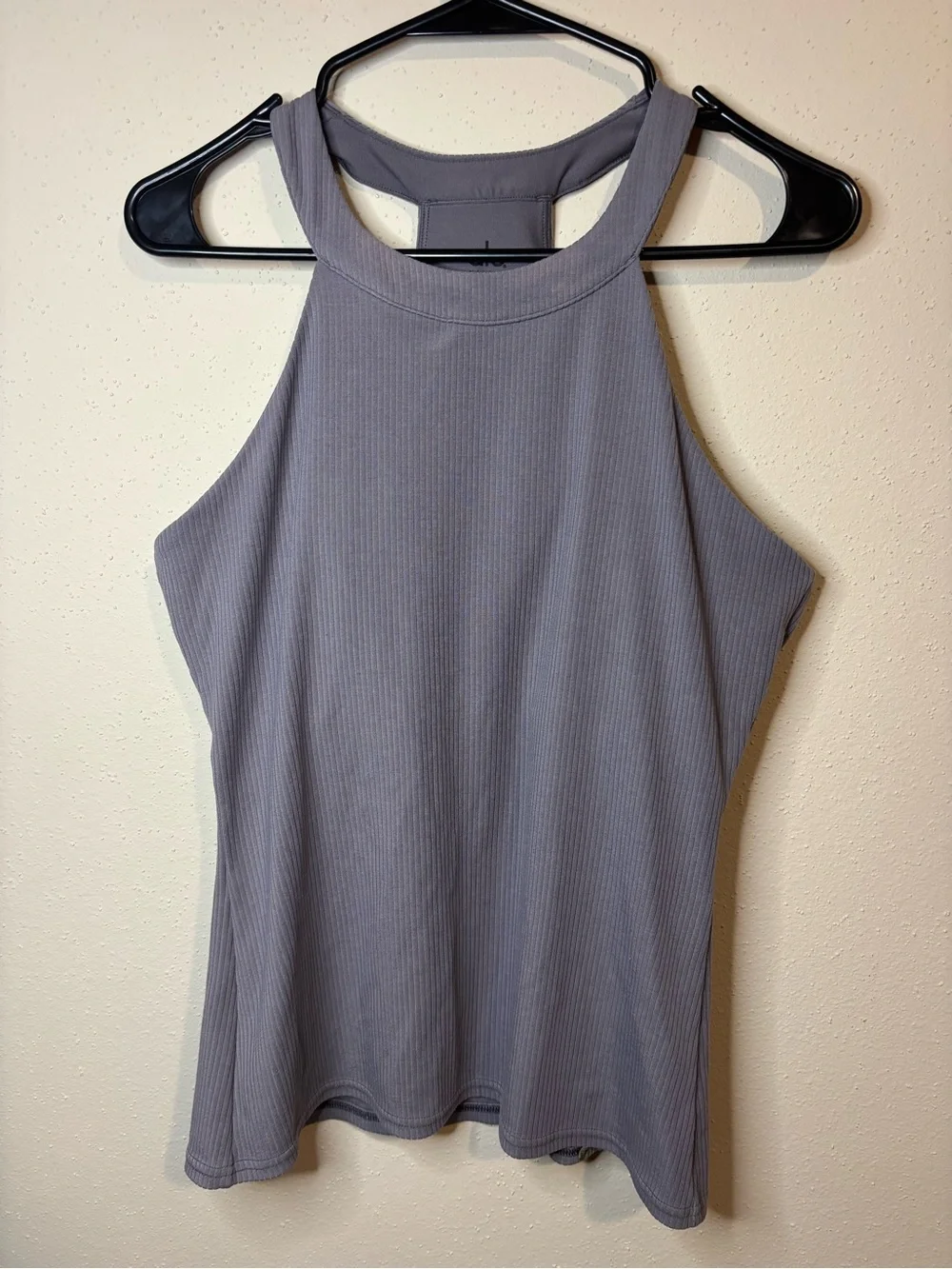 ALO Yoga Ribbed Racerback Tank in Grey